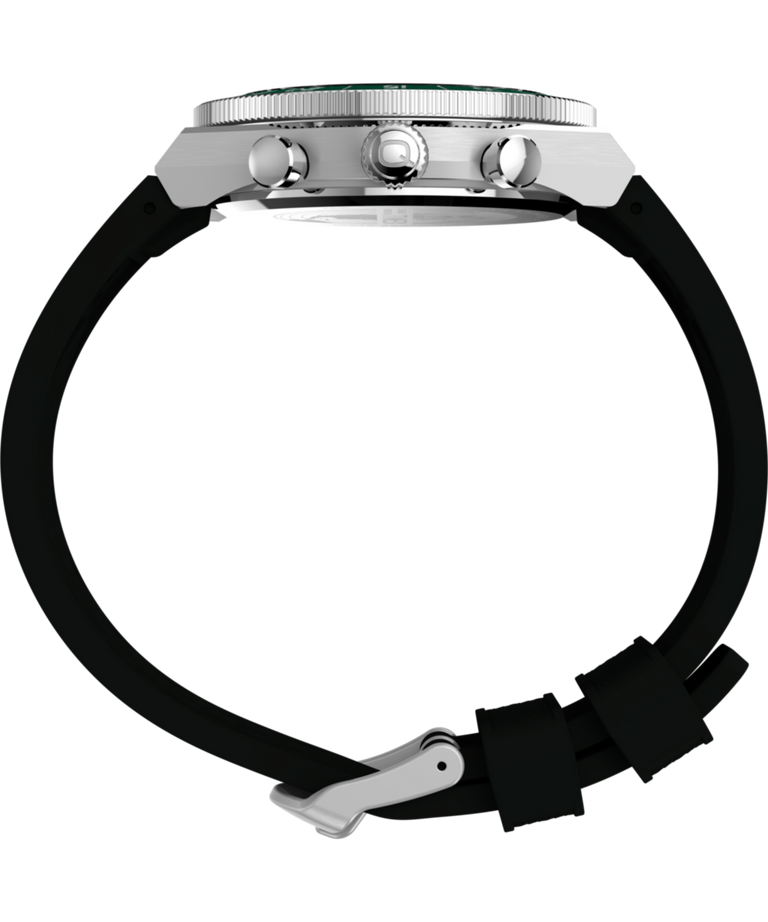 TW2Y56100 Q Timex Continental Chronograph 40mm Synthetic Rubber Strap Watch  Profile Image