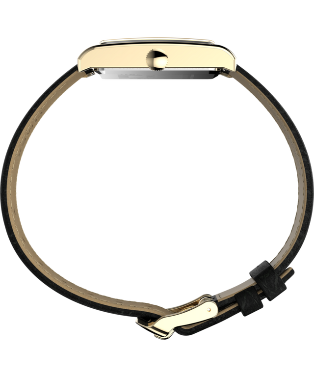 Imagen de perfil del reloj Timex 1976 Lexington Reissue de 21 mm con correa de piel TW2Y56200
