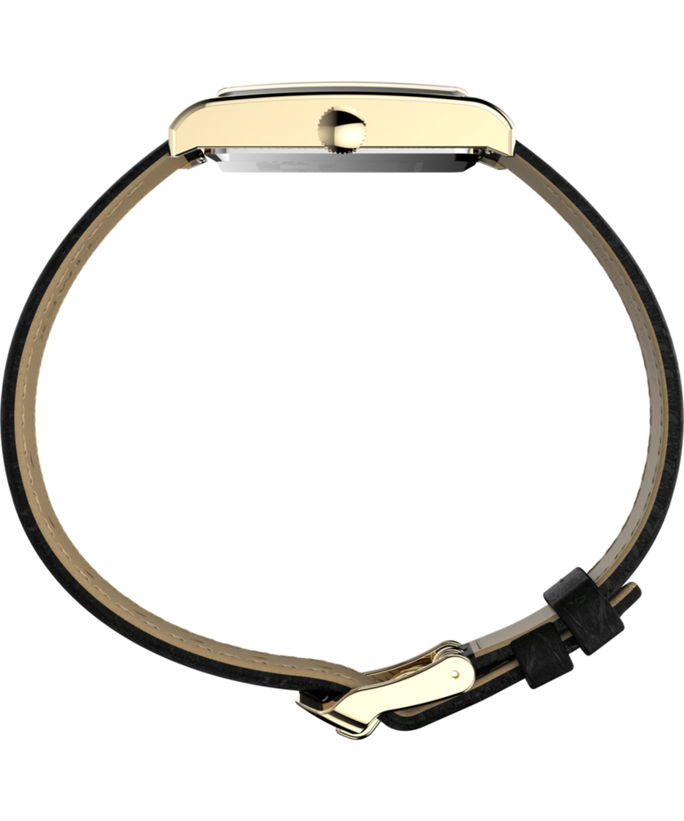 Imagen de perfil del reloj Timex 1976 Lexington Reissue de 21 mm con correa de piel TW2Y56200