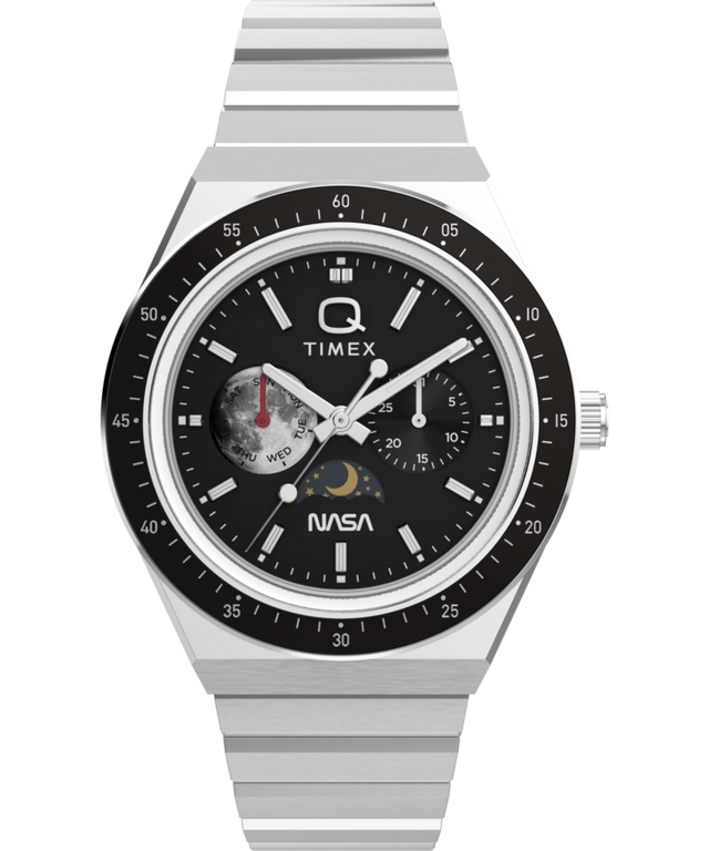 TW2Y56700 Q Reloj Timex NASA de 40 mm con brazalete de acero inoxidable. Imagen principal