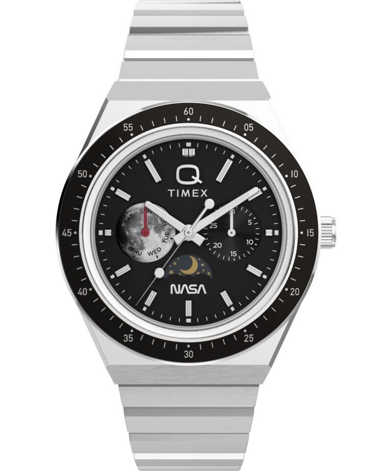 TW2Y56700 Q Reloj Timex NASA de 40 mm con brazalete de acero inoxidable. Imagen principal