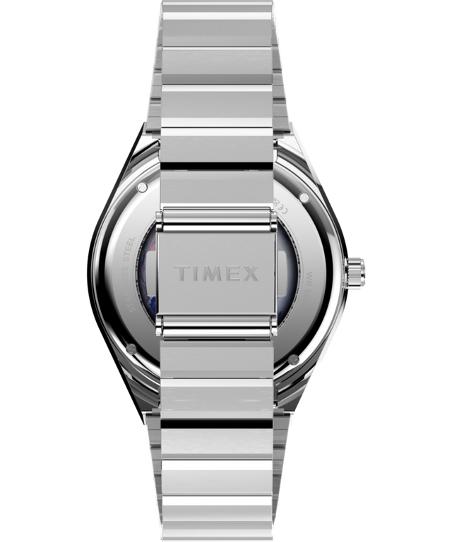 TW2Y56700 Q Timex NASA, correa de reloj de acero inoxidable de 40 mm. Imagen