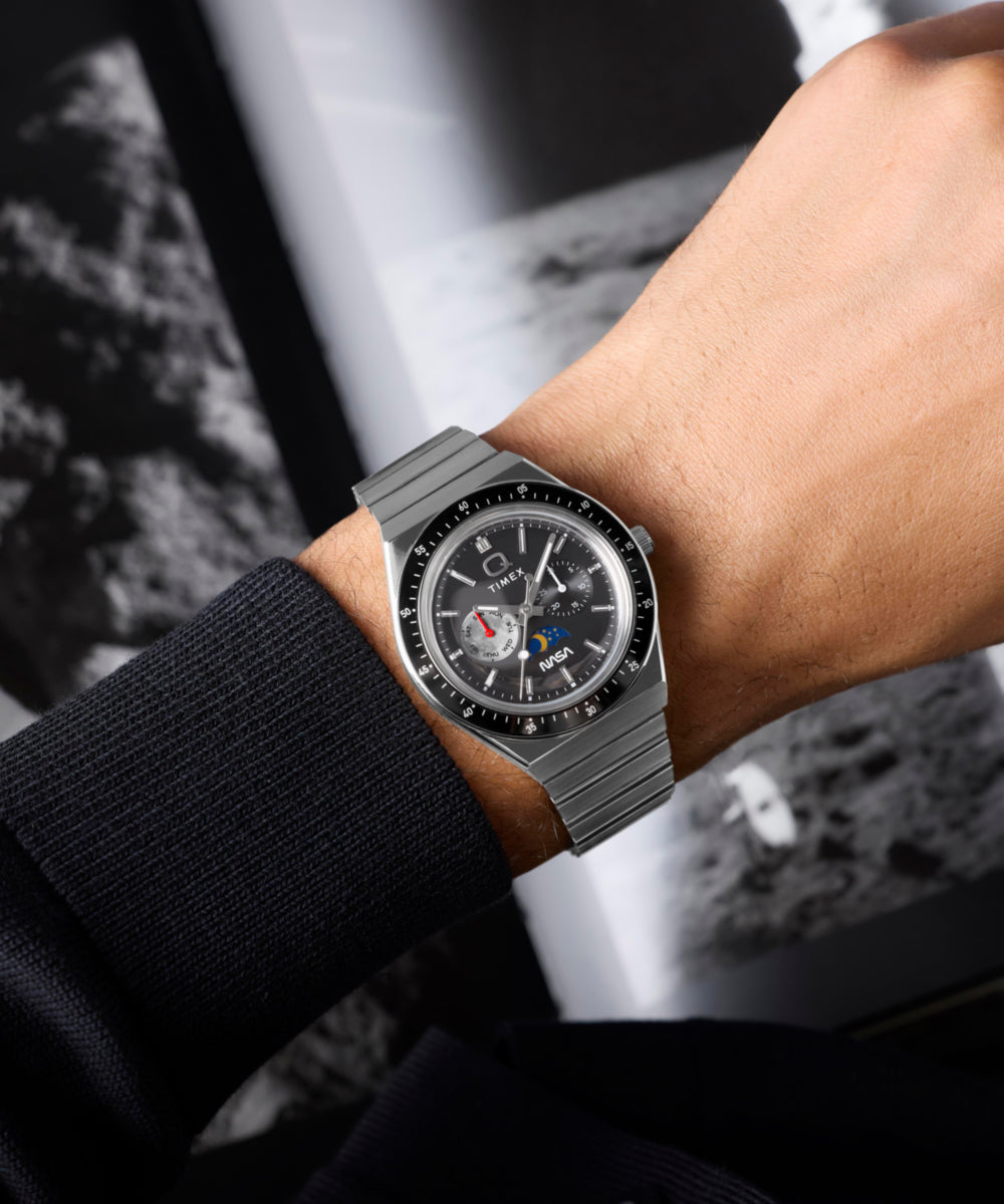 TIMEX 腕時計 Q Timex NASA 40mm Stainless Steel Bracelet Watch - TW2Y56700