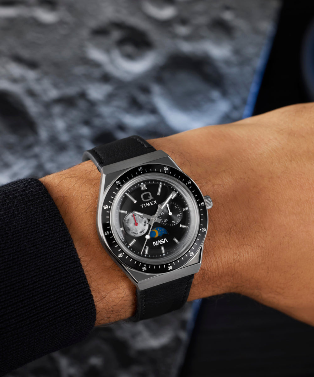 Q Timex NASA 40mm Leather Strap Watch - TW2Y56800 | Timex US