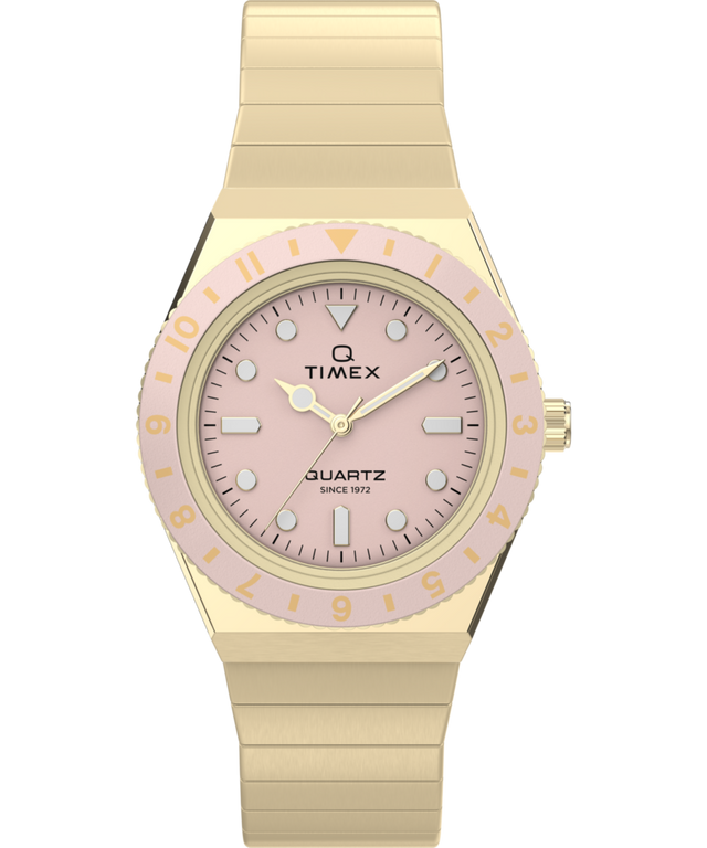 TW2Y57400 Q Timex® Mini 30mm Stainless Steel Expansion Band Watch  Primary Image