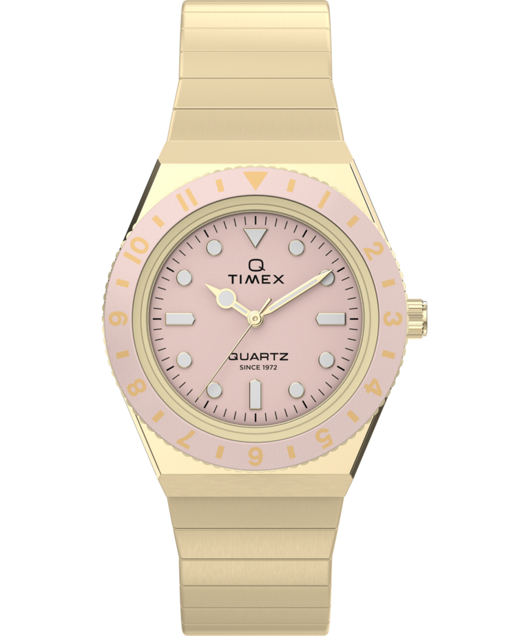 TW2Y57400 Q Timex® Mini 30mm Stainless Steel Expansion Band Watch  Primary Image