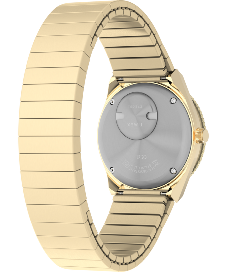 TW2Y57400 Q Timex® Mini 30mm Stainless Steel Expansion Band Watch  Caseback with Attachment Image