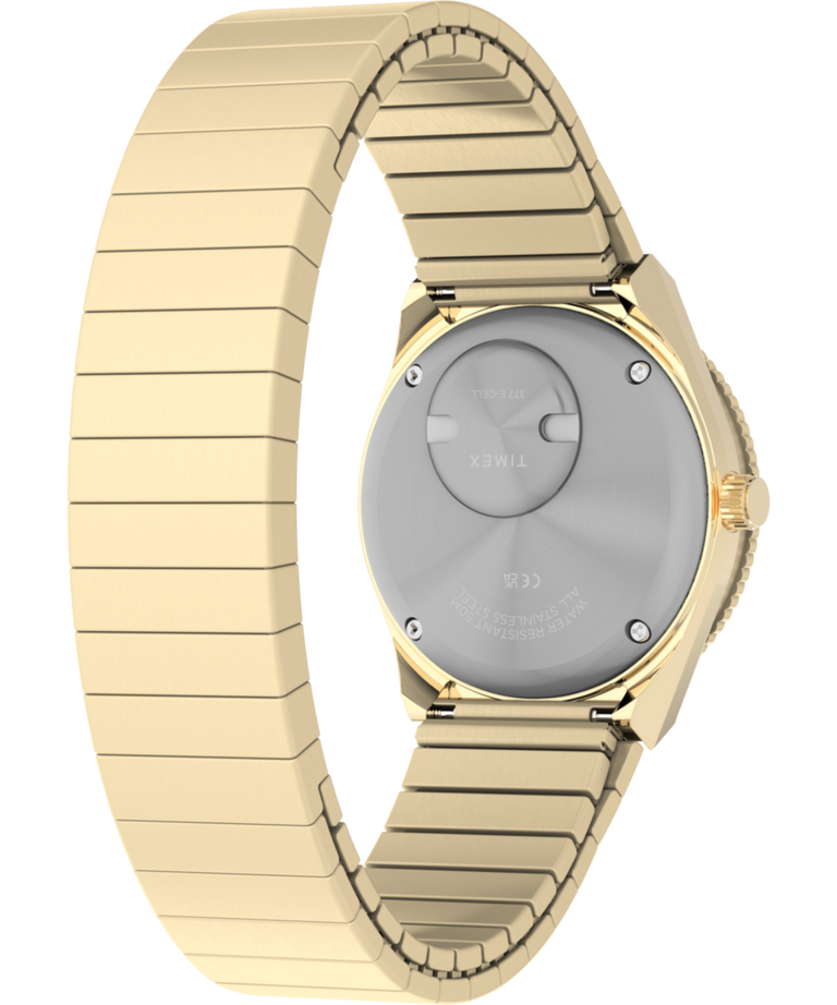 TW2Y57500 Q Timex® Mini 30mm Stainless Steel Expansion Band Watch  Caseback with Attachment Image