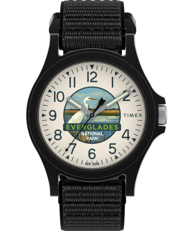 TW2Y58500 Timex Everglades National Park 40mm Fabric Strap Watch Primary Image