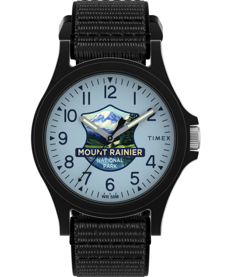 TW2Y58800 Timex Mount Rainier National Park 40mm Fabric Strap Watch Primary Image