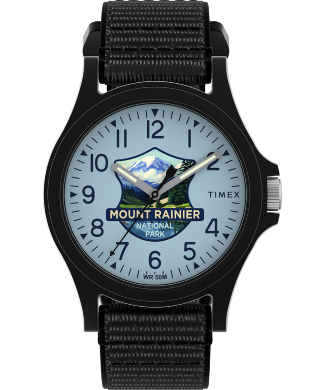 TW2Y58800 Reloj Timex «Parque Nacional del Monte Rainier» de 40 mm con correa de tela. Imagen principal