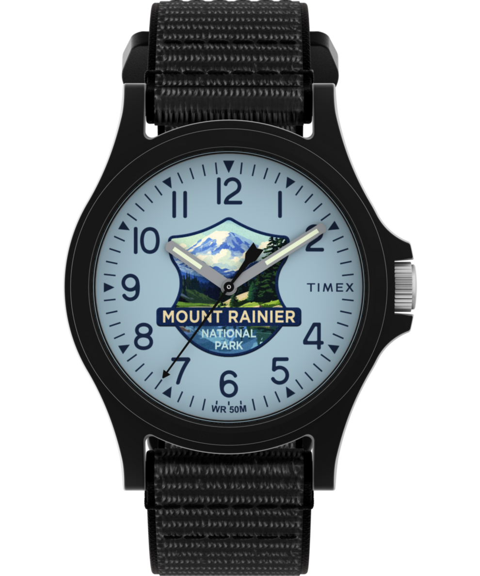 TW2Y58800 Reloj Timex «Parque Nacional del Monte Rainier» de 40 mm con correa de tela. Imagen principal