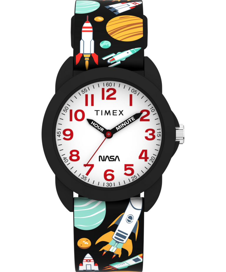 Imagen principal del reloj TW2Y59800 Timex Kids Time Teacher de 30 mm con correa de silicona