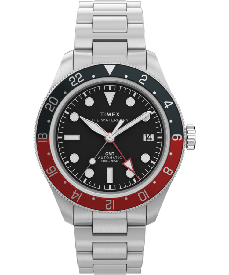 TW2Y60600 Waterbury Heritage Automático GMT, 41,5 mm, reloj con brazalete de acero inoxidable. Imagen principal