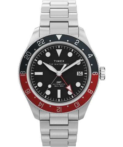Imagen principal del reloj Waterbury Heritage Automatic GMT de 41,5 mm con brazalete de acero inoxidable TW2Y60600