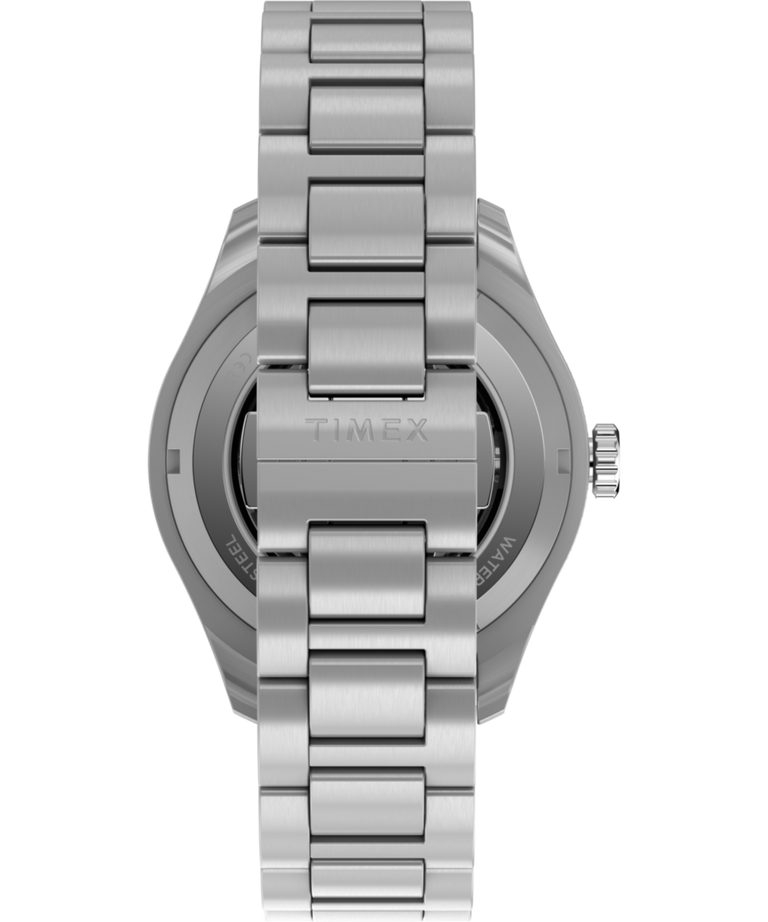 Imagen de la correa del reloj Waterbury Heritage Automatic GMT de 41,5 mm con brazalete de acero inoxidable TW2Y60600