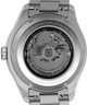 Imagen de la parte trasera de la caja del reloj Waterbury Heritage Automatic GMT de 41,5 mm con brazalete de acero inoxidable TW2Y60600