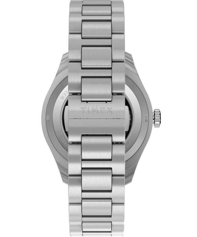 Imagen de la correa del reloj de pulsera de acero inoxidable GMT automático de 41.5 mm Waterbury Heritage TW2Y60800