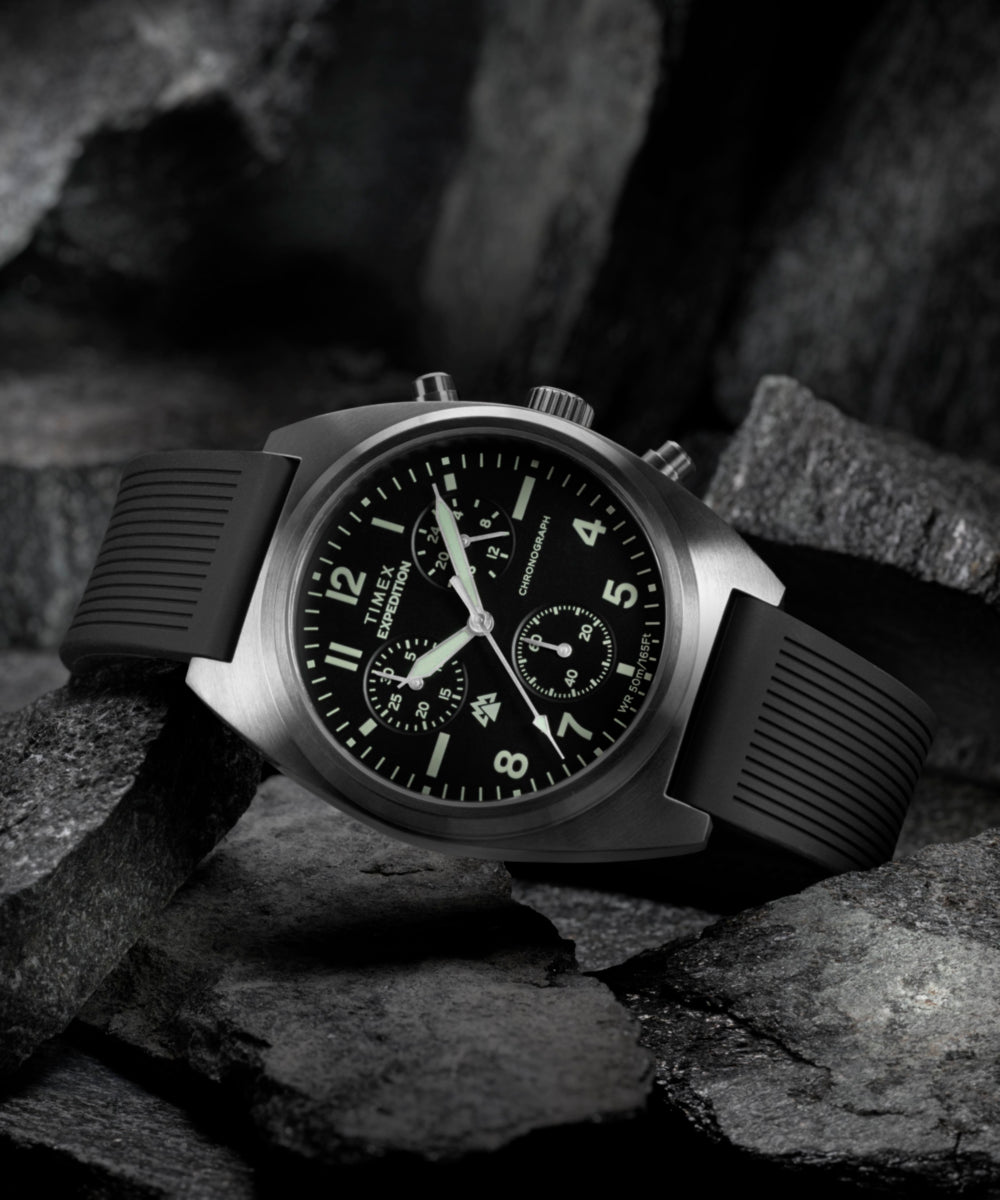 【新品• 未使用】TIMEX EXPEDITION クロノグラフ腕時計/並行輸入 Expedition® Capstone Chronograph 41mm Silicone Strap Watch