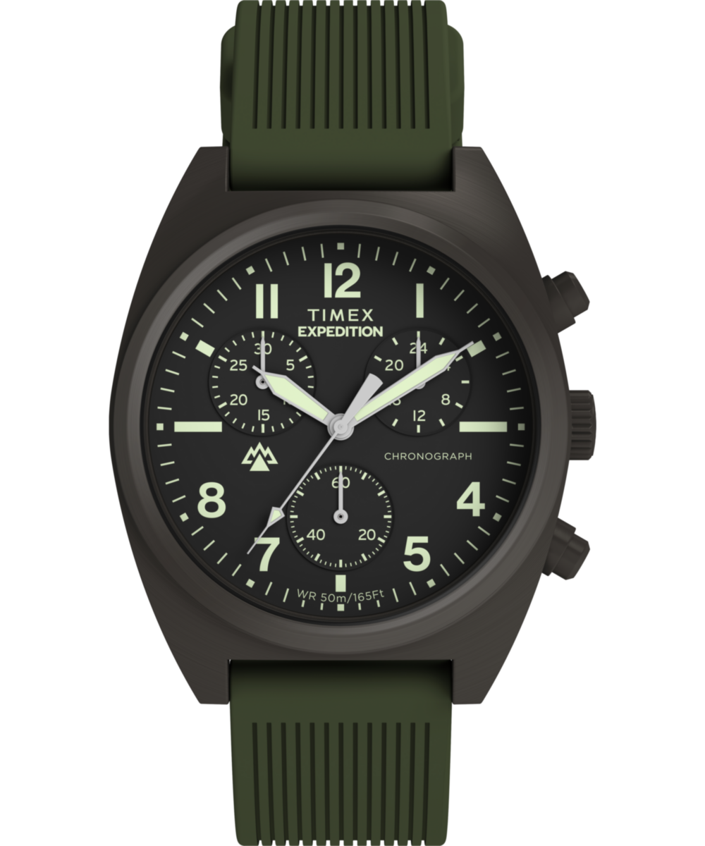 Timex Expedition Capstone Chronograph 41mm Silicone Strap Watch