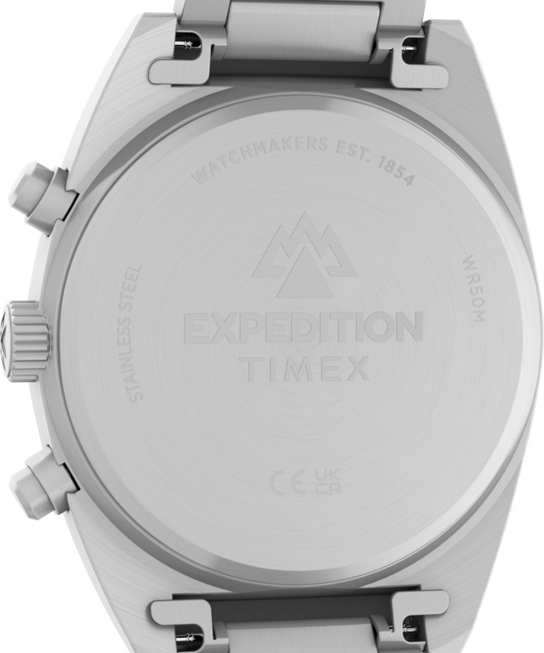 TW2Y61300 Reloj Expedition® Capstone Chronograph de 41 mm con brazalete de acero inoxidable  Imagen del fondo de la caja