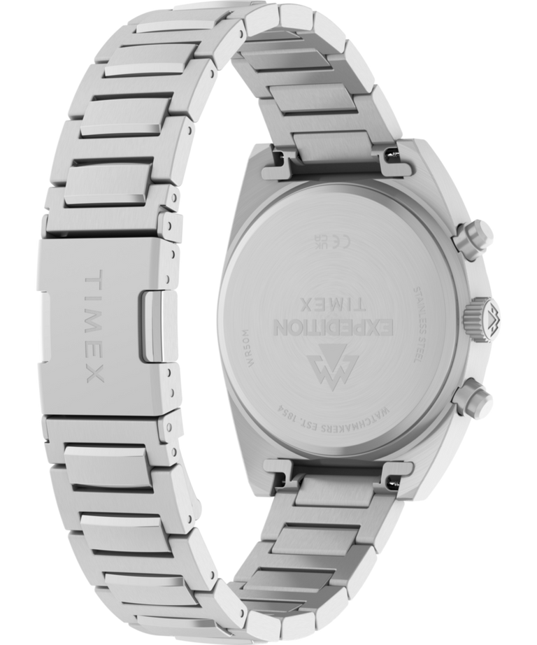 TW2Y61300 Reloj Expedition® Capstone Chronograph de 41 mm con brazalete de acero inoxidable  Imagen del fondo de la caja con accesorio