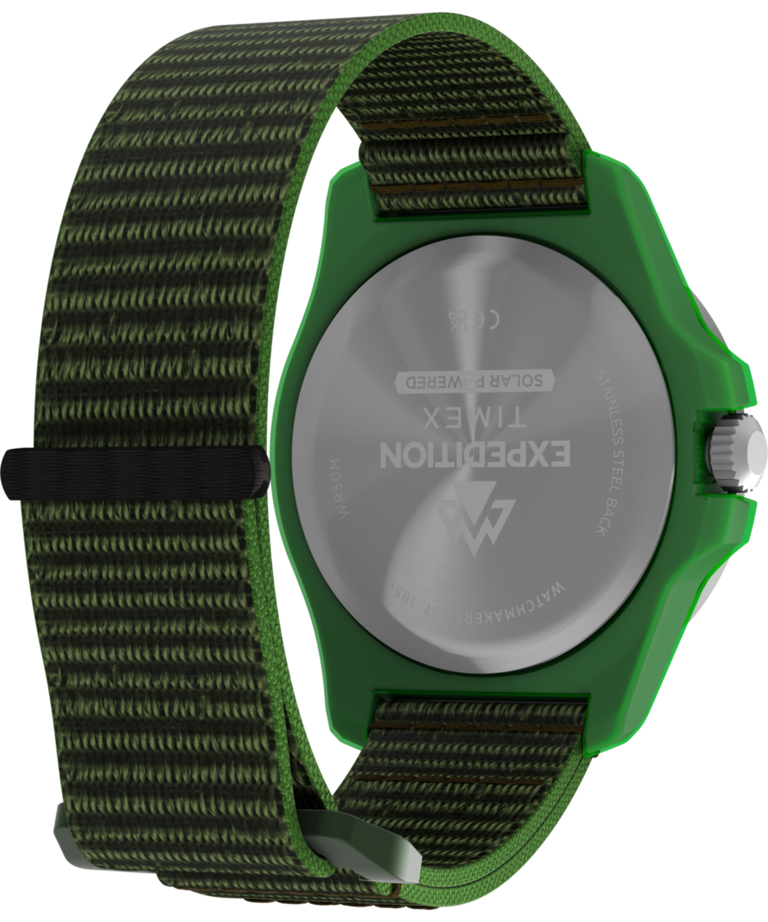 TW2Y61400 Expedition® Freedive Solar 46 mm #tide Reloj con correa de tela. Imagen del fondo de la caja con accesorio