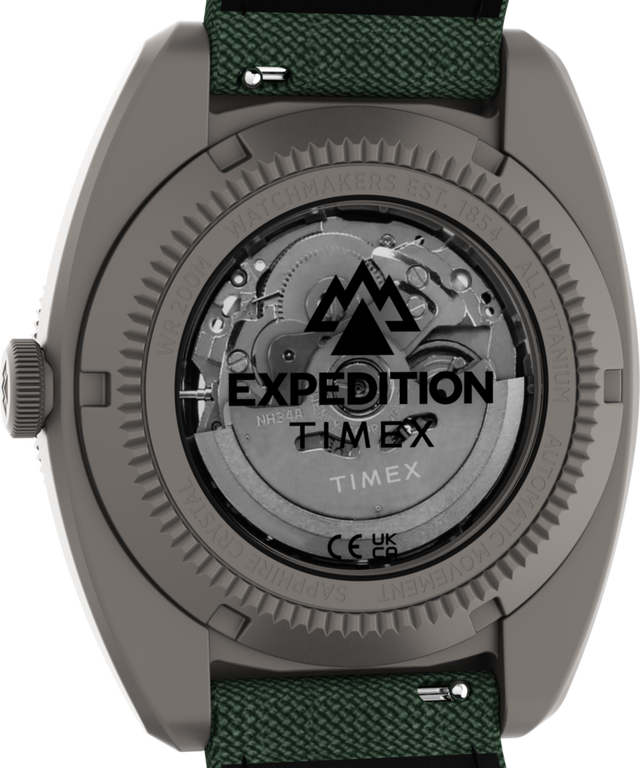 TW2Y63400 Expedition® Pioneer Titanium Automático GMT de 41 mm con correa de tela: imagen del fondo de la caja del reloj
