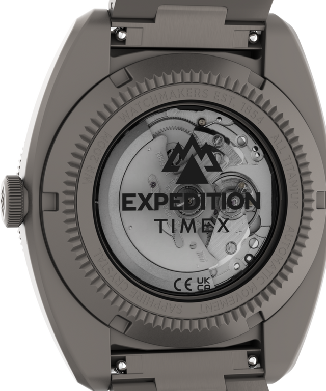 TW2Y63800 Expedition® Pioneer Titanium Automatic 41mm Bracelet Watch Caseback Image