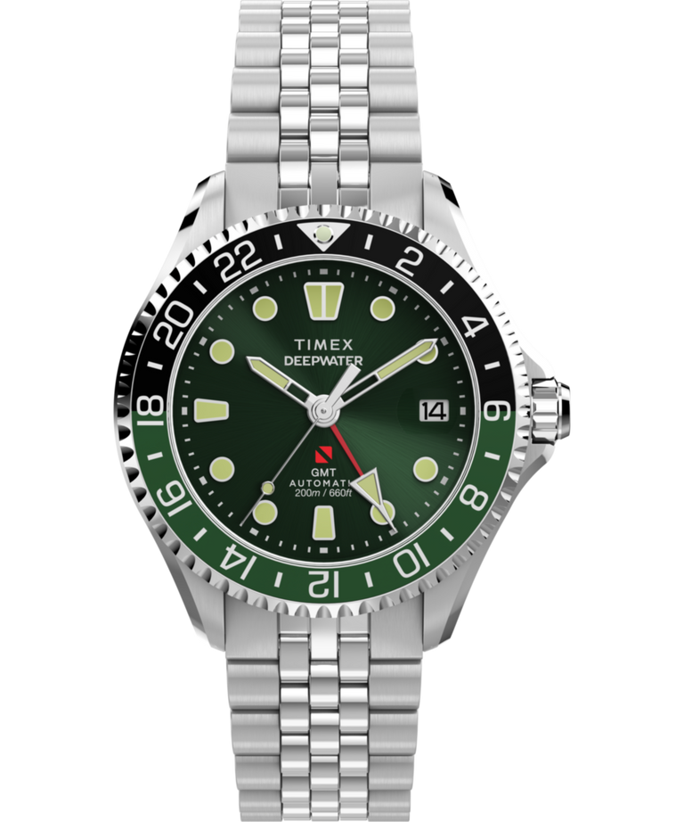 TW2Y64100 Deepwater Meridian 200 Automatic GMT 42mm Stainless Steel Bracelet Watch Primary Image