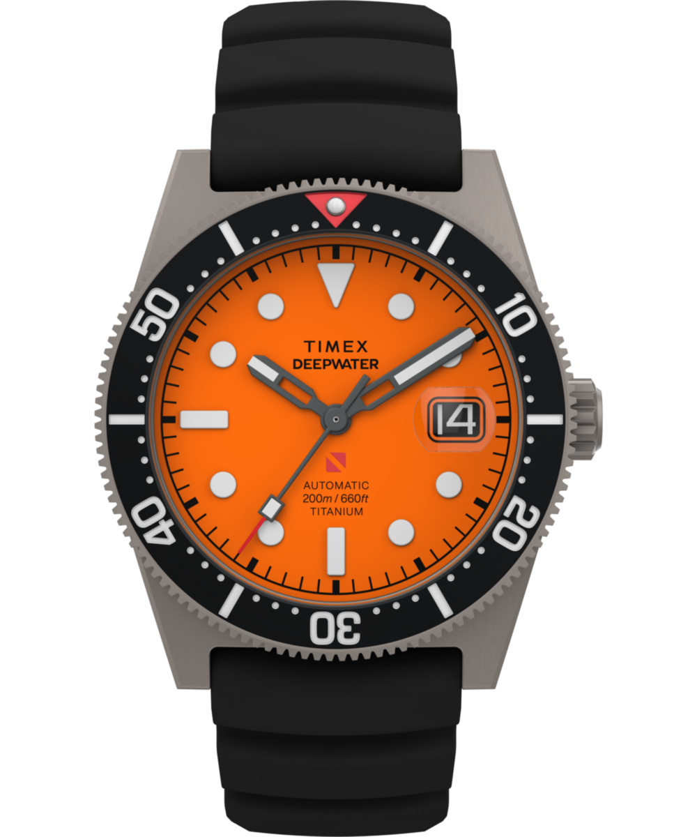 Timex Deepwater Reef 200 Titanium Automatic 41mm Synthetic Rubber Strap Watch