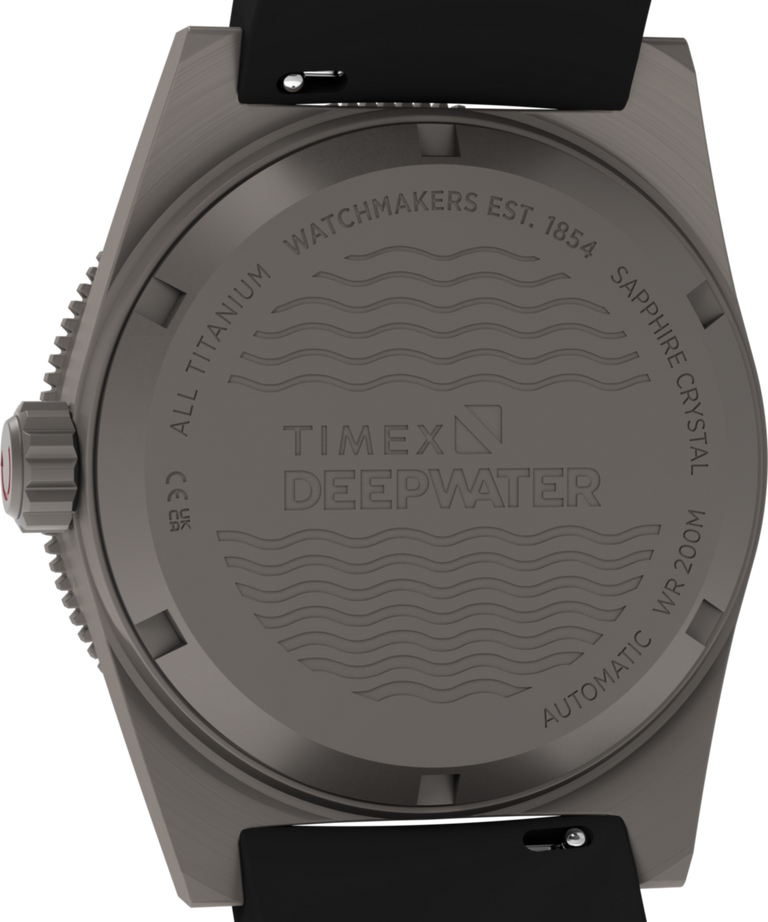 TW2Y64300 Deepwater Reef 200 Titanium Automático 41 mm Correa de caucho sintético Imagen del fondo de la caja del reloj