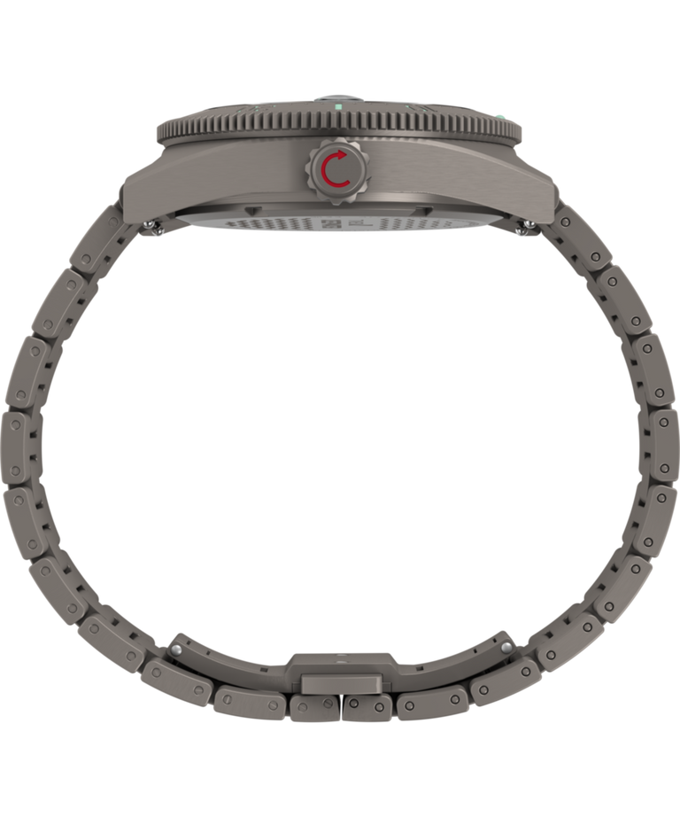 TW2Y64400 Deepwater Reef 200, reloj automático de titanio de 41 mm con brazalete. Imagen de perfil