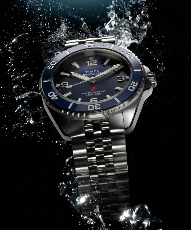 TW2Y64600 Deepwater Arctic, reloj de 40,5 mm con brazalete de acero inoxidable: siluetas clave de la campaña (fotos de producto) Imagen
