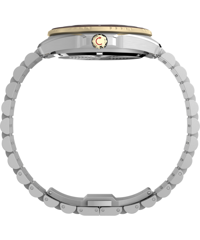 TW2Y64700 Deepwater Arctic, reloj de 40,5 mm con brazalete de acero inoxidable. Imagen de perfil