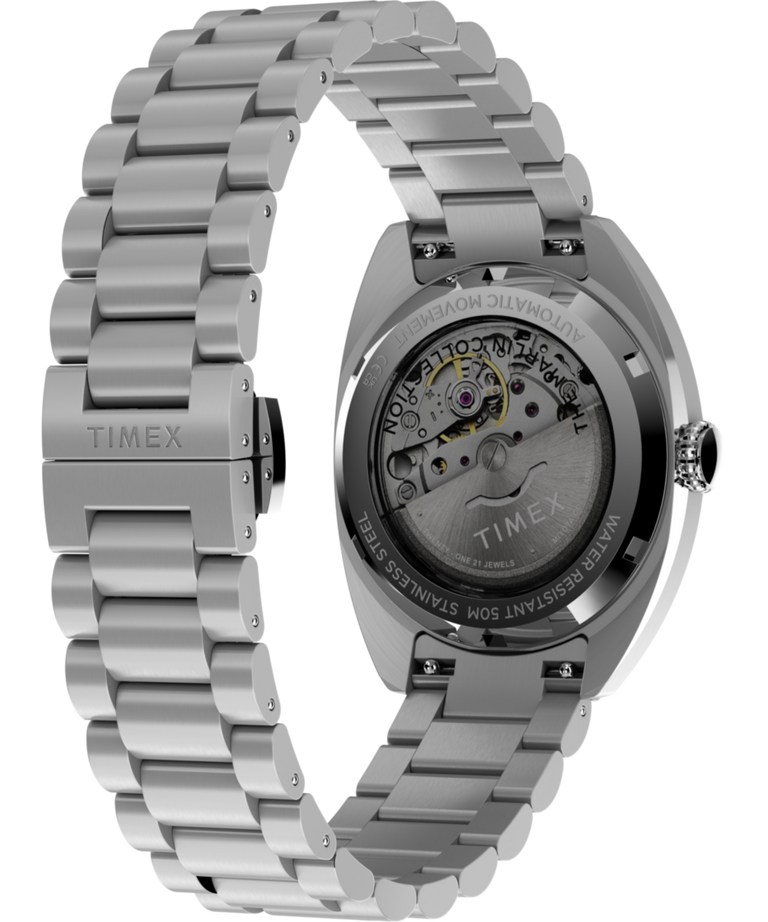 TW2Y65000 Marlin® Draper Automático, reloj de 37 mm con brazalete de acero inoxidable: imagen del fondo de la caja con accesorio