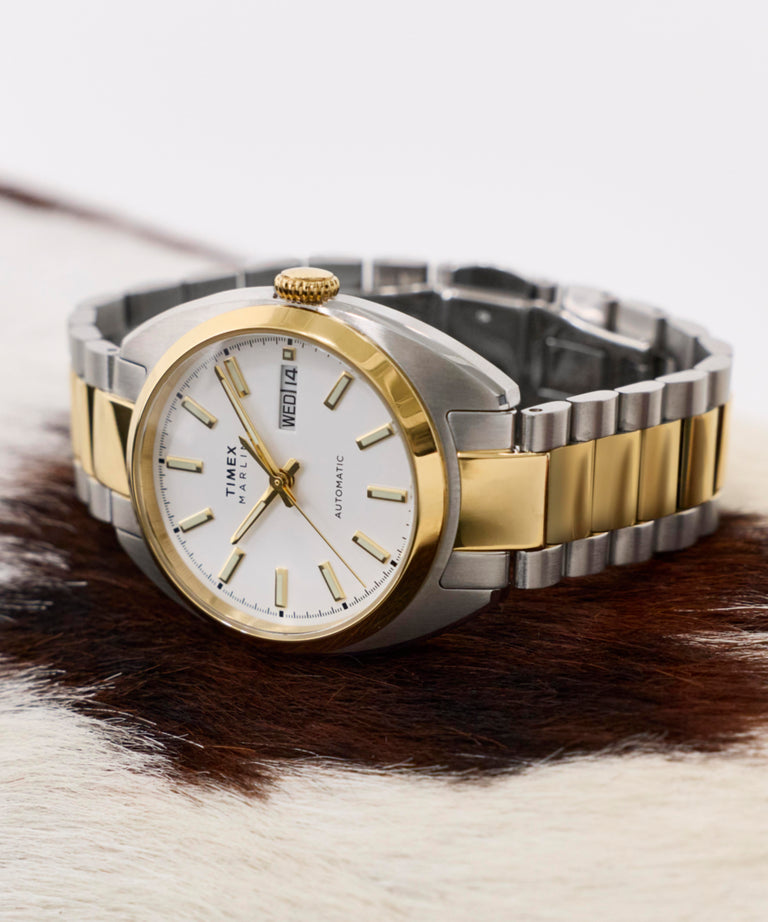 TW2Y65100 Reloj Marlin® Draper automático de 37 mm con brazalete de acero inoxidable  Imagen de las siluetas clave de la campaña (fotos de producto)