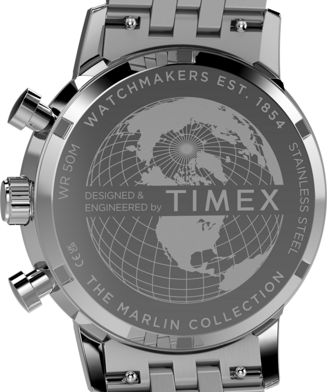 TW2Y66500 Reloj Marlin® con cronógrafo y taquímetro, 40 mm, brazalete de acero inoxidable  Imagen del fondo de la caja