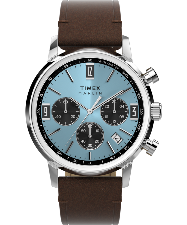 TW2Y66600 Reloj Marlin® con cronógrafo y taquímetro, 40 mm, correa de piel. Imagen principal