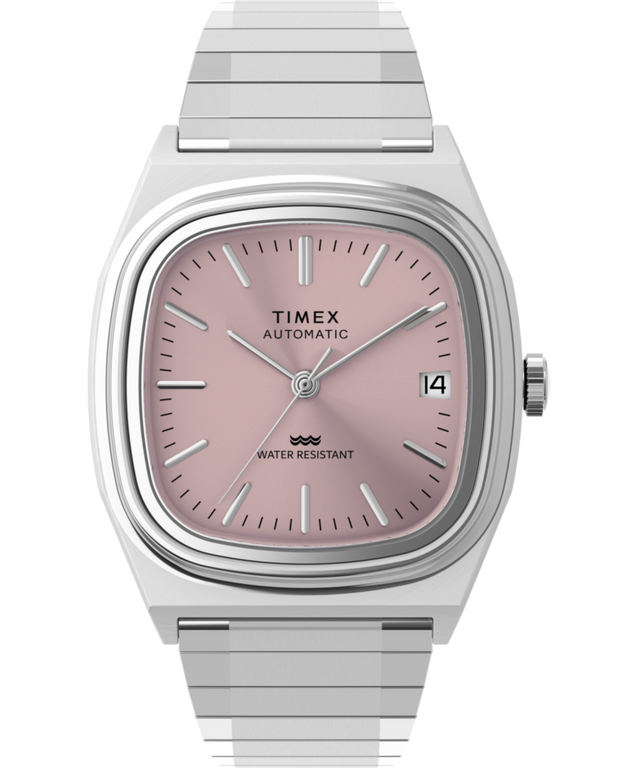 TW2Y66800 Timex® Automatic 1983 E Line 34mm Stainless Steel Expansion Band Watch Primary Image