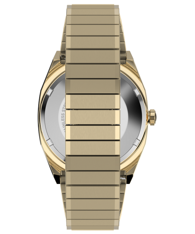 TW2Y67700 Timex® Automático 1983 E Line, correa de acero inoxidable extensible de 34 mm. Imagen