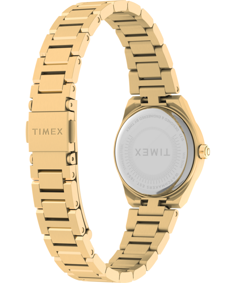 TW2Y68300 Q Reloj Timex® Continental Mini de 24 mm con brazalete de acero inoxidable: imagen del fondo de la caja con accesorio