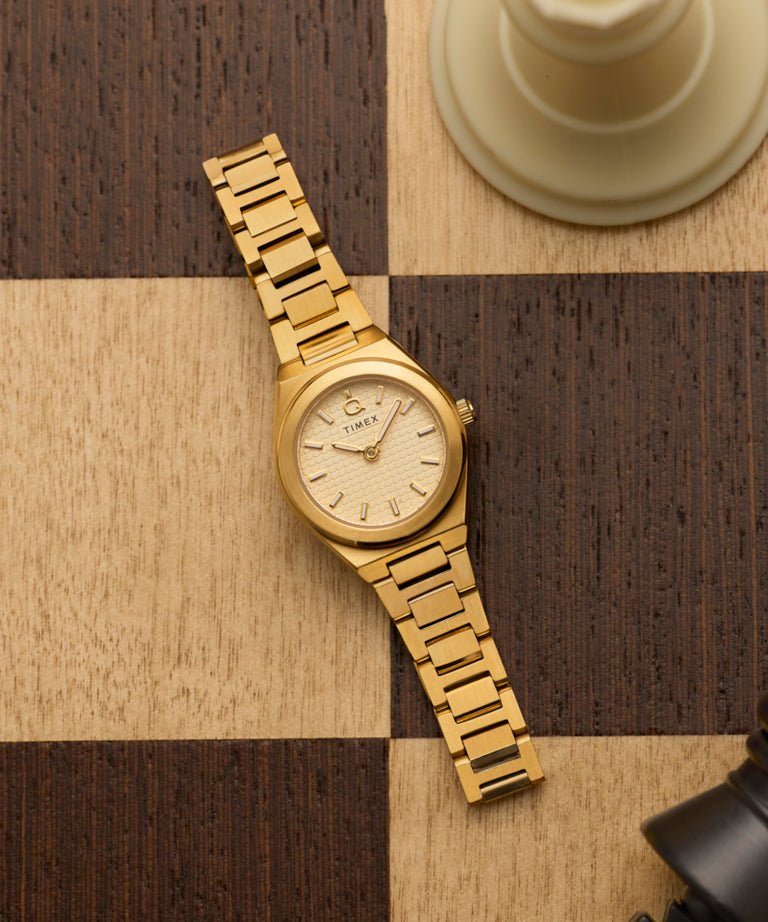 TW2Y68300 Q Reloj Timex® Continental Mini de 24 mm con brazalete de acero inoxidable: siluetas clave de la campaña (fotos de producto) Imagen