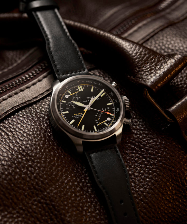 TW2Y70000 Reloj Waterbury Ace con cronógrafo «fly-back» de 43 mm y correa de piel: siluetas clave de la campaña (fotos de producto) Imagen