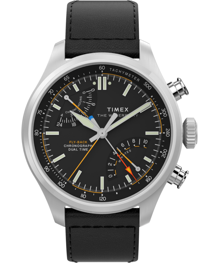 TW2Y70000 Reloj Waterbury Ace Fly-Back Chronograph de 43 mm con correa de piel. Imagen principal