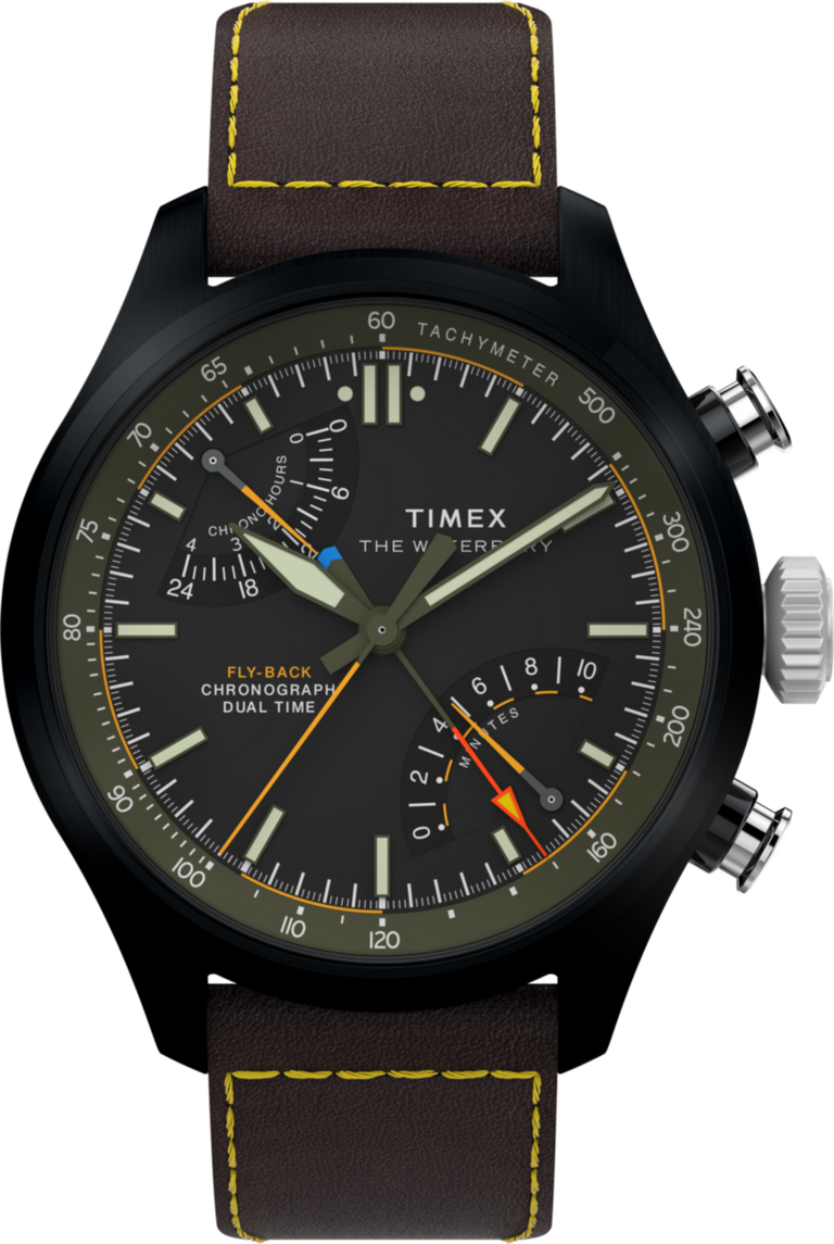 Imagen principal del reloj Waterbury Ace Fly-Back Chronograph de 43 mm con correa de piel TW2Y70100