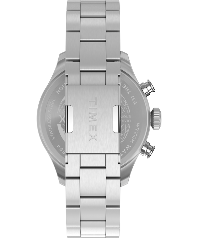 TW2Y70200 Waterbury Ace Fly-Back Cronógrafo de 43 mm con brazalete de acero inoxidable. Imagen de la correa del reloj