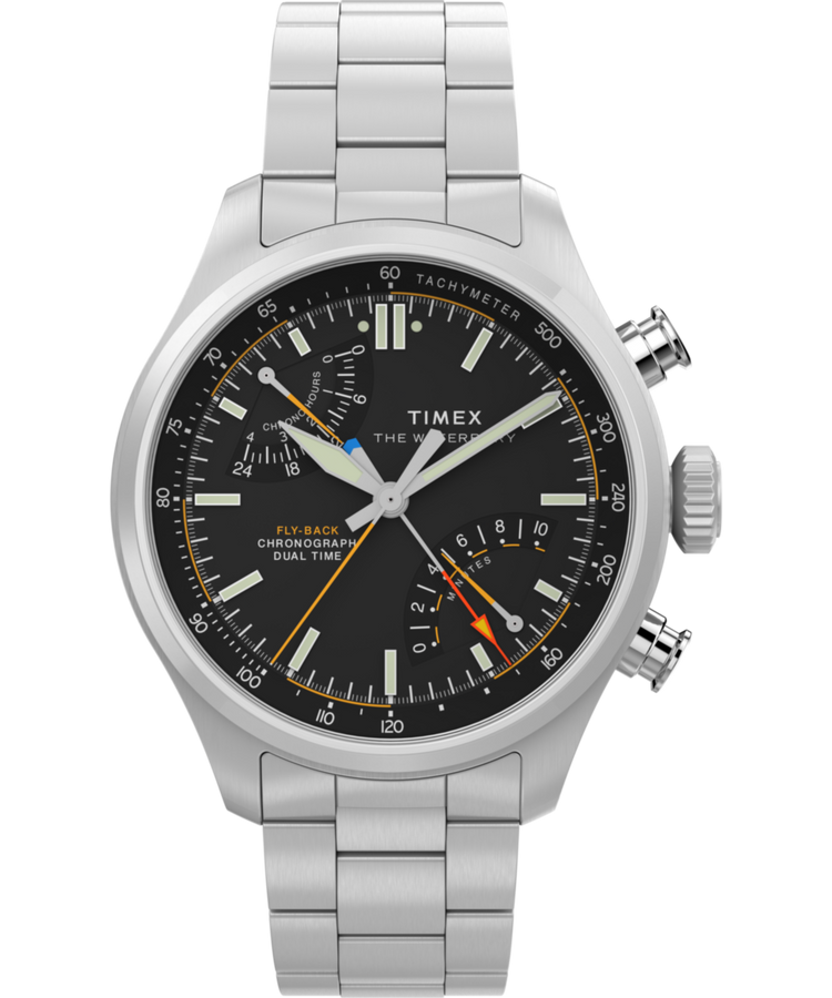 TW2Y70200 Reloj Waterbury Ace con cronógrafo «fly-back», 43 mm, brazalete de acero inoxidable. Imagen principal