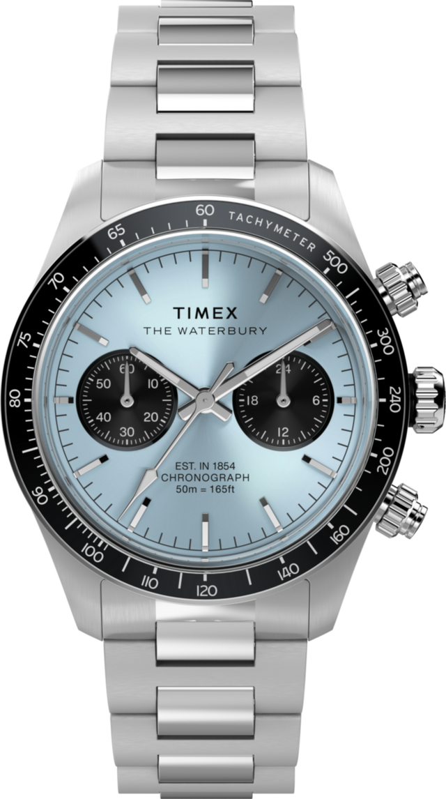 TW2Y70500 Waterbury Heritage Chronograph 39mm Stainless Steel Bracelet Watch Primary Image