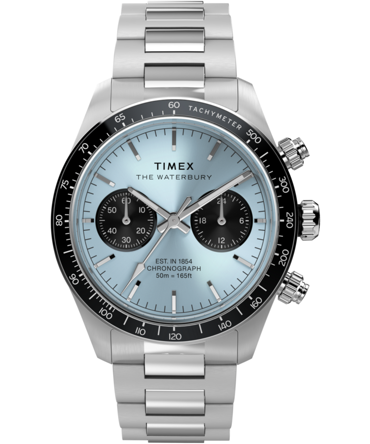 TW2Y70500 Waterbury Heritage Chronograph 39mm Stainless Steel Bracelet Watch Primary Image